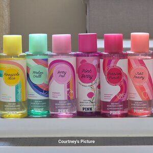 Victoria's Secret PINK Body Mist Lot-MELON-PEACHY-PUNCH-PINK BERRY-PINEAPPLE